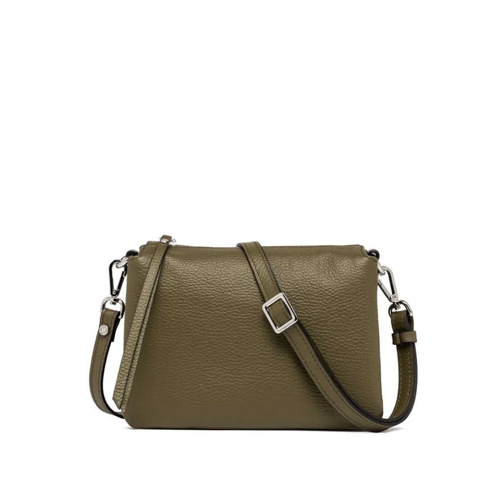 Gianni Chiarini Minimalistiskt Läder Crossbody Väska Green, Dam