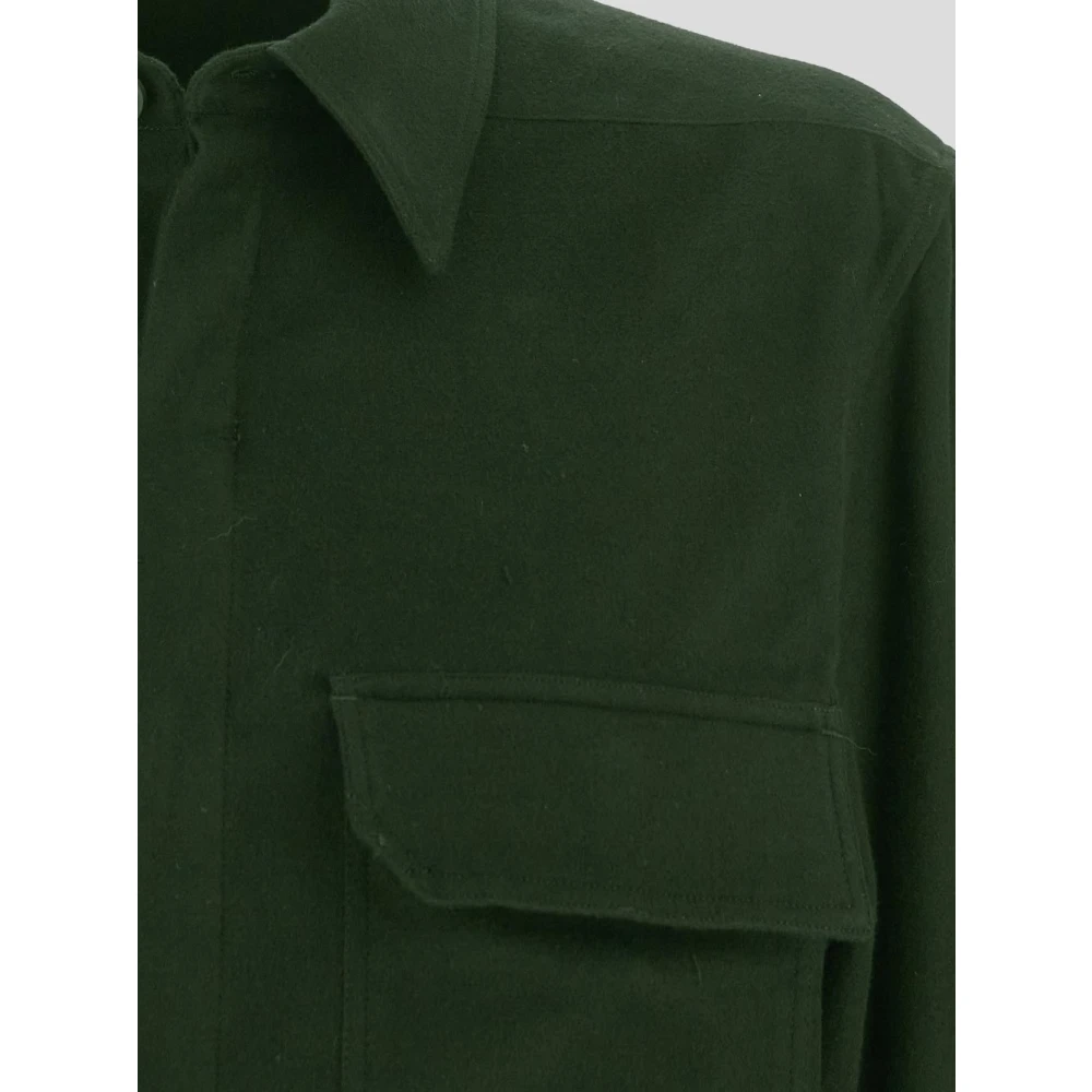 Rick Owens Katoenen Werkshirt Green Heren