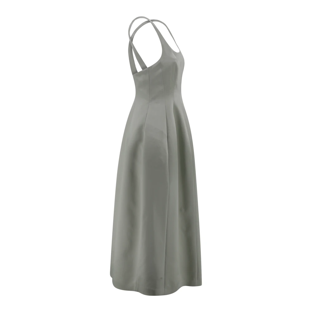Philosophy di Lorenzo Serafini Groene Satijnen Korset Jurk Green Dames
