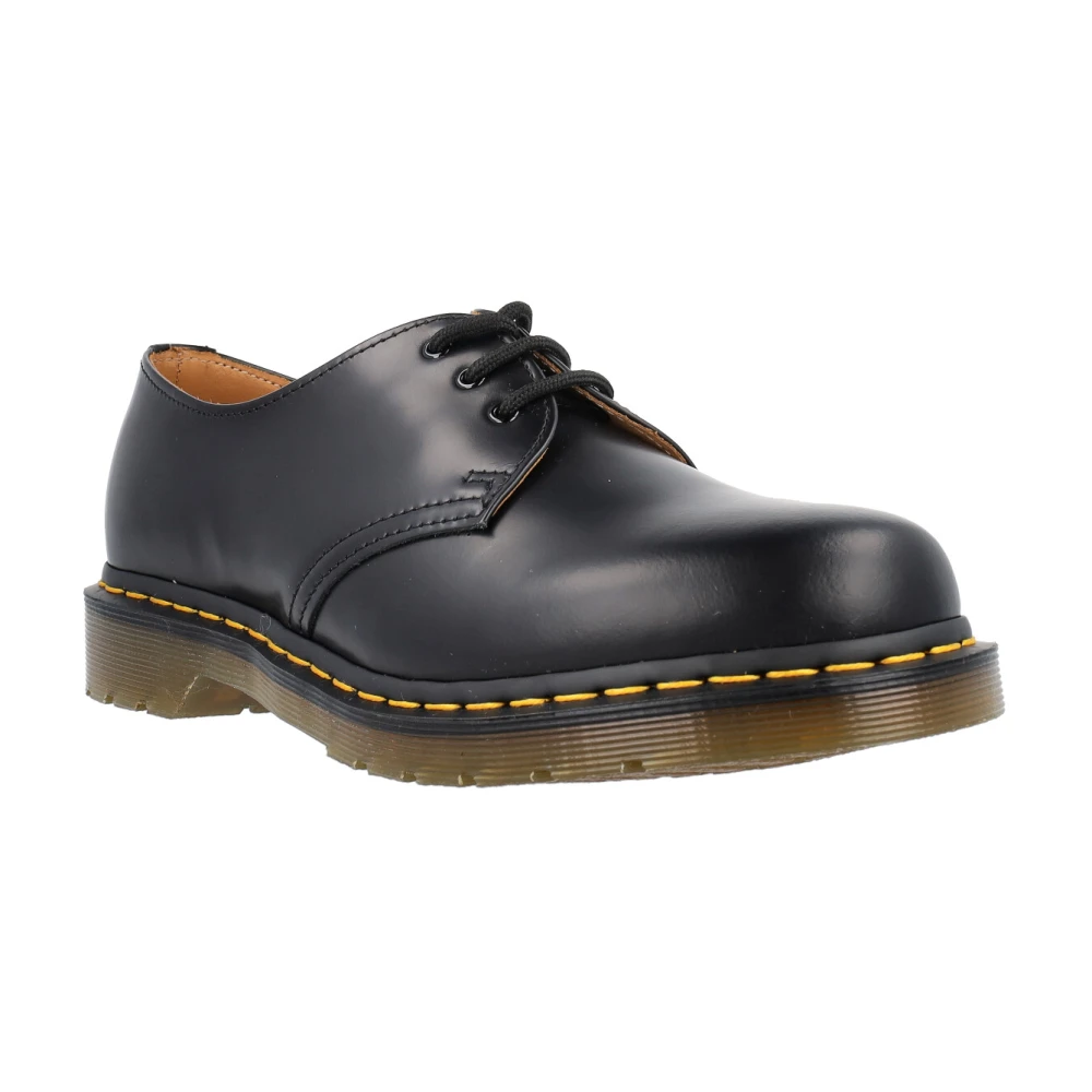 Dr. Martens Klassieke zwarte leren veterschoenen Black Heren