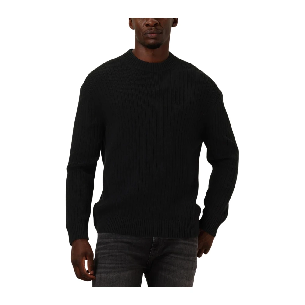 Calvin Klein Heren Linear Sweater Black Heren