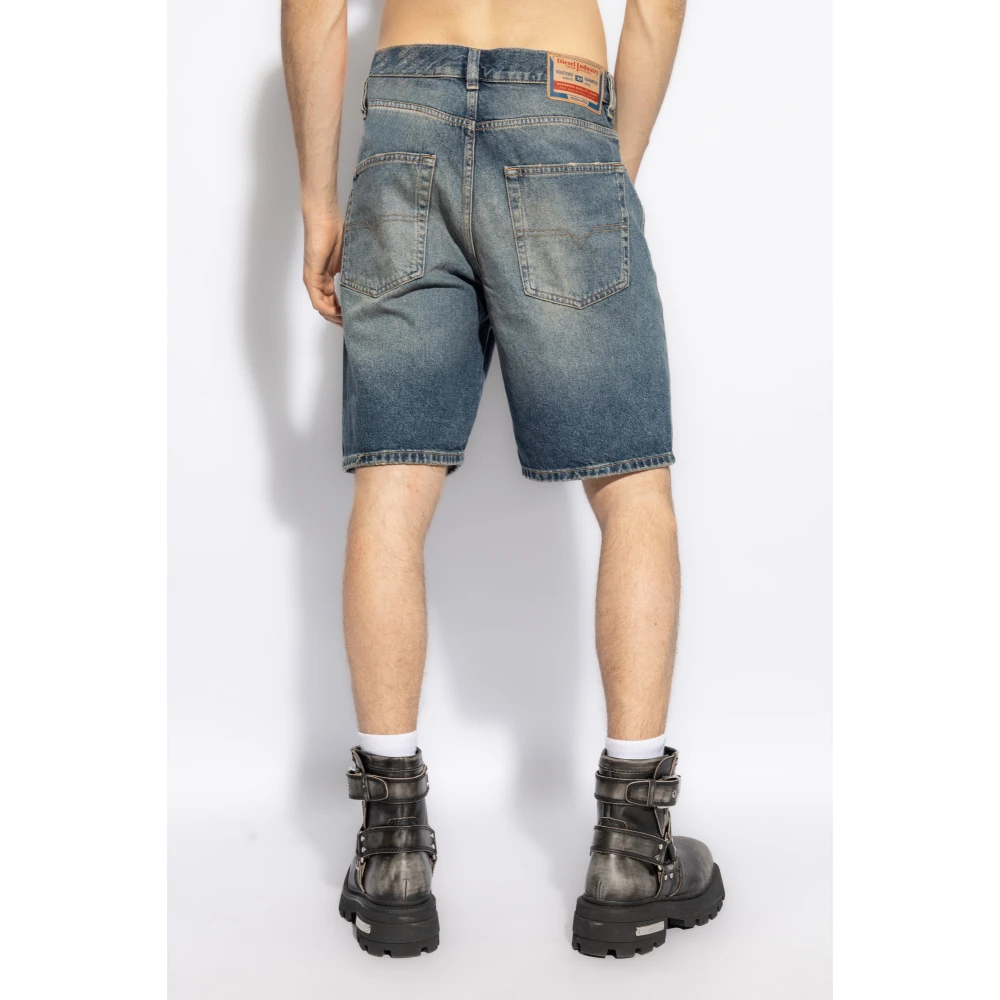 Diesel Denim Shorts `Regular-Short` Blue Heren