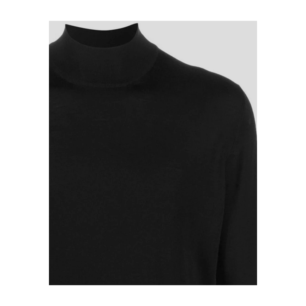 Goes Botanical Wollen Turtleneck Gebreid Black Heren