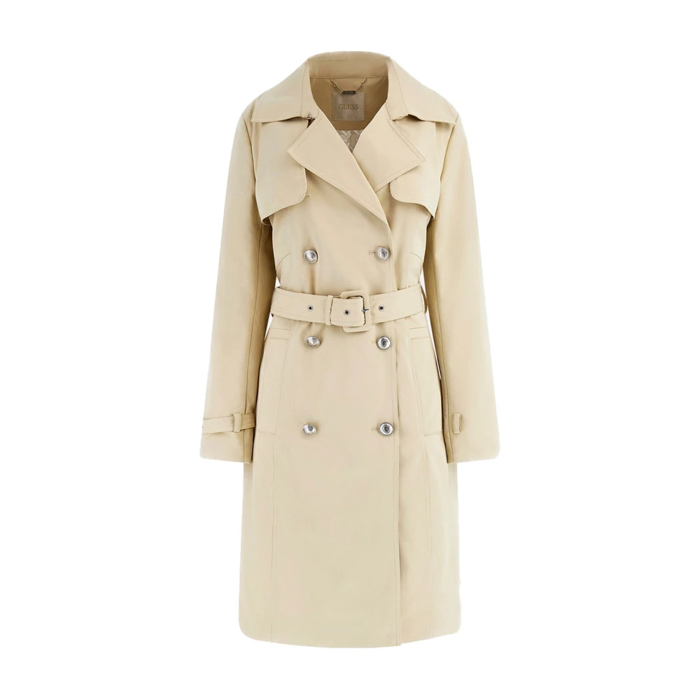Guess Dames Foamy Taupe Trench Beige Dames