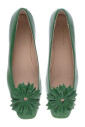 green-nappa-leather-ballerina