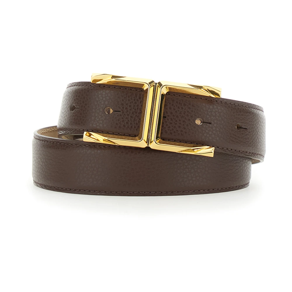 Elisabetta Franchi Brown Ct88s62e2644 Belt - Unisex - Belts - S - Accessories