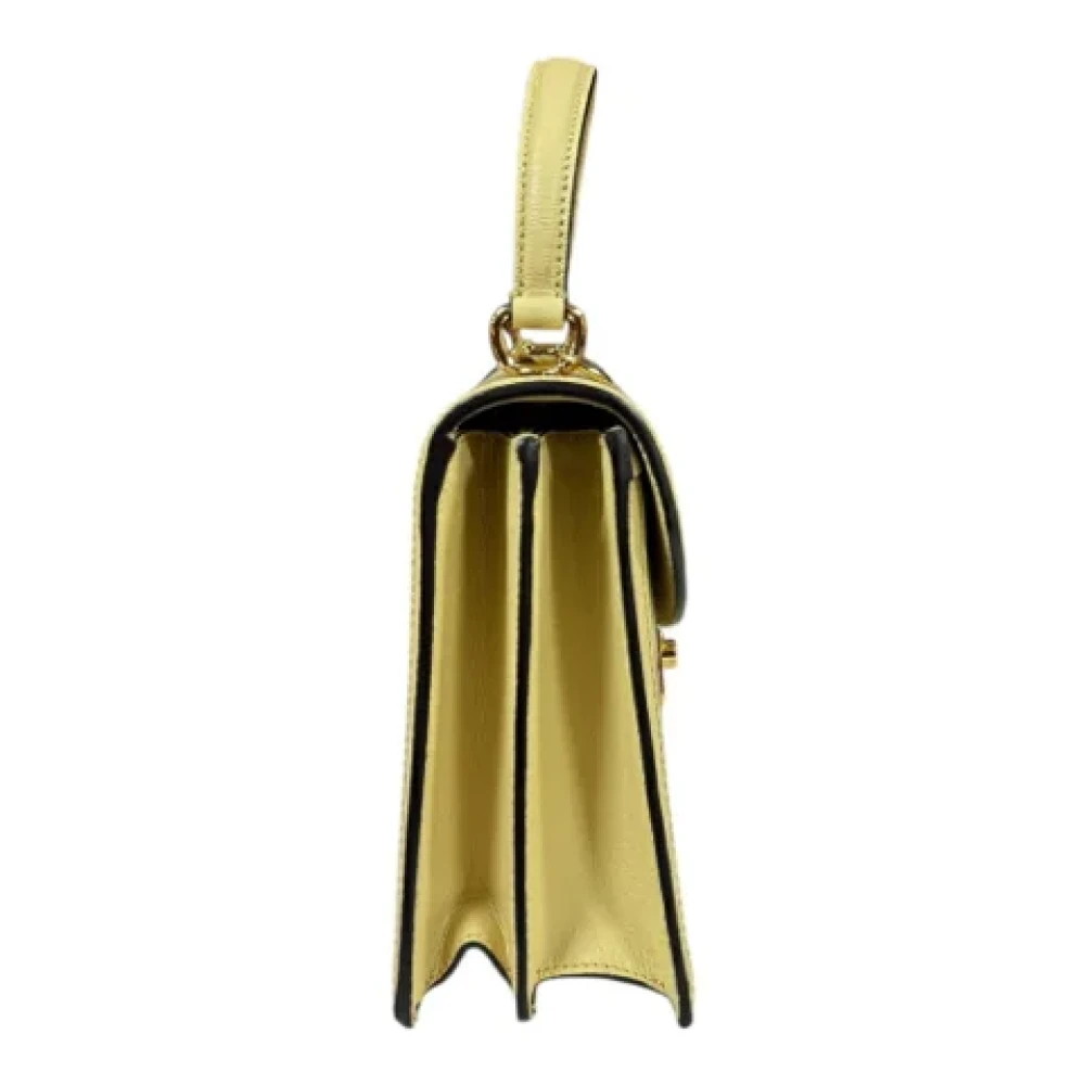 Gucci Vintage Pre-owned Canvas gucci-bags Yellow Dames