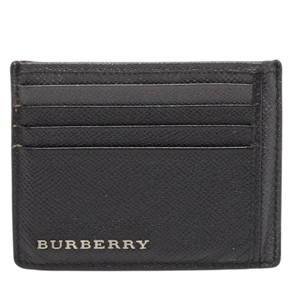 Burberry Vintage Pre-owned Leather wallets Black Heren