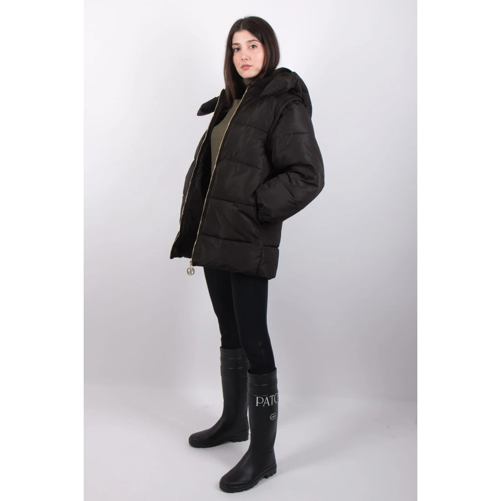 Patou Afneembare SLE Parka in Zwart Black Dames