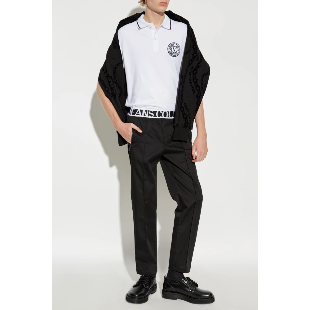 Versace Jeans Couture Polo met logo White Heren