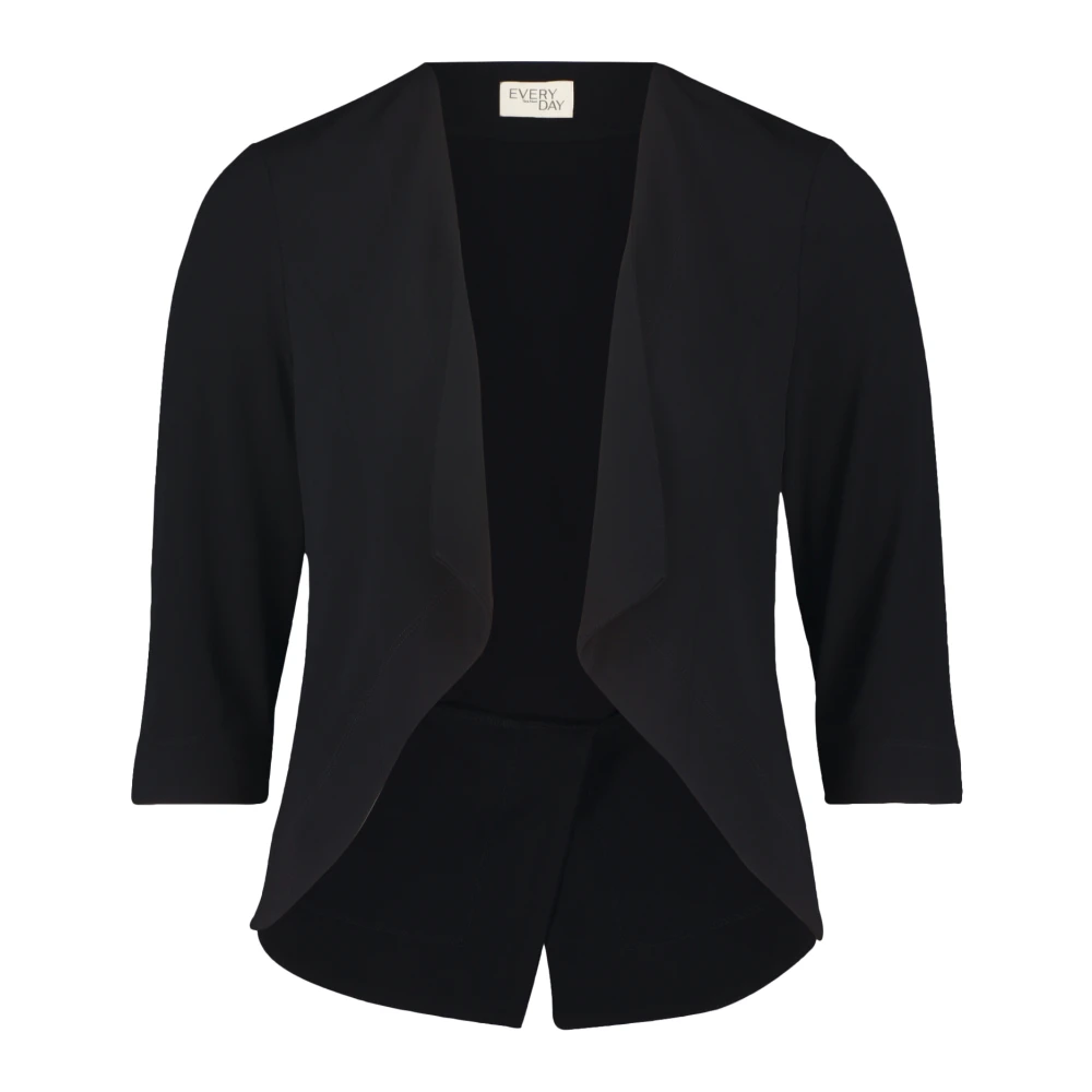 Vera Mont Elegante Jerseyjasje 3 4 Mouw Black Dames