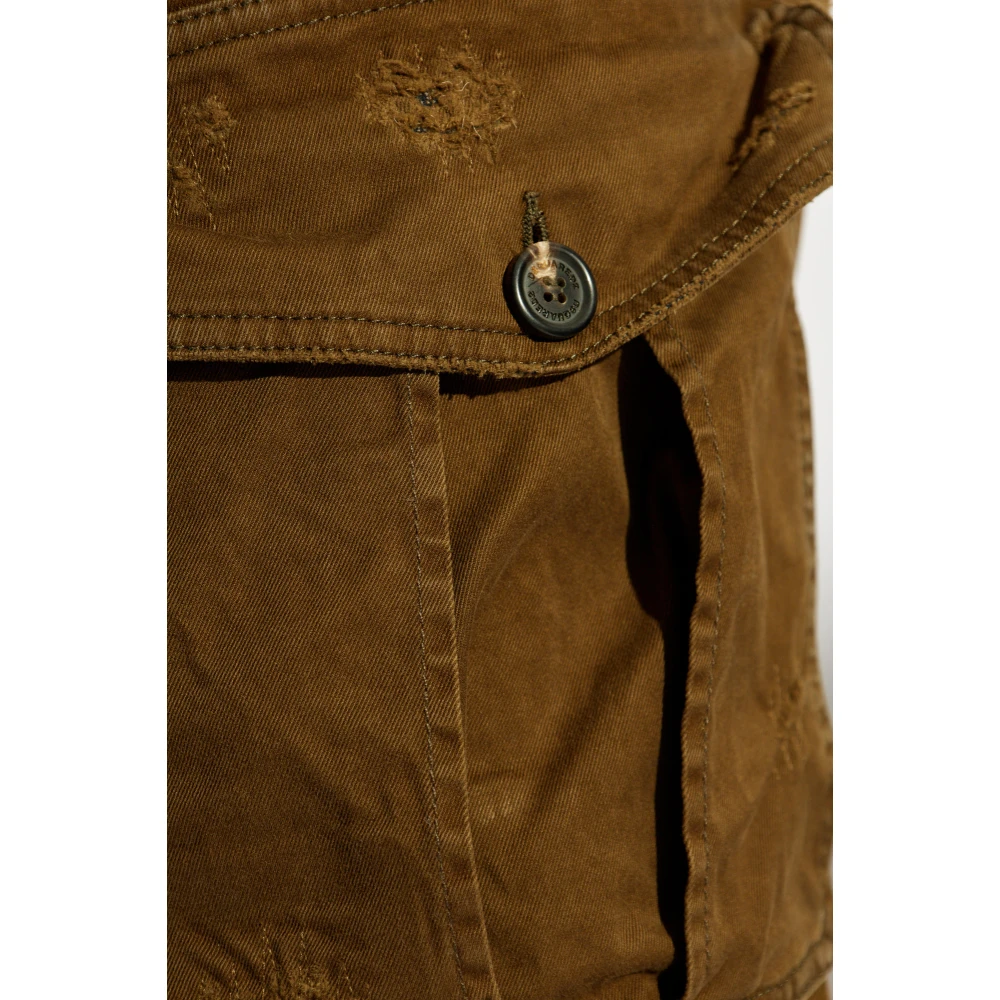 Dsquared2 Ripped Cyprus Broek Brown Heren