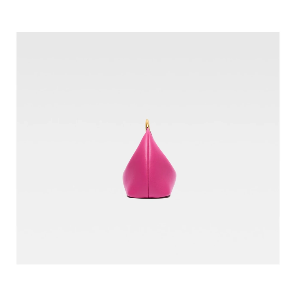 Jacquemus Le Petit Calino Donkerroze Leren Tas Pink Dames
