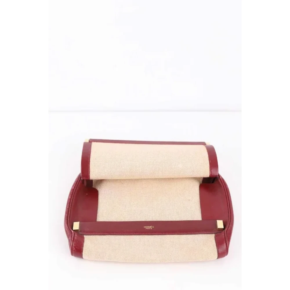 Hermès Vintage Pre-owned Leather clutches Beige Dames