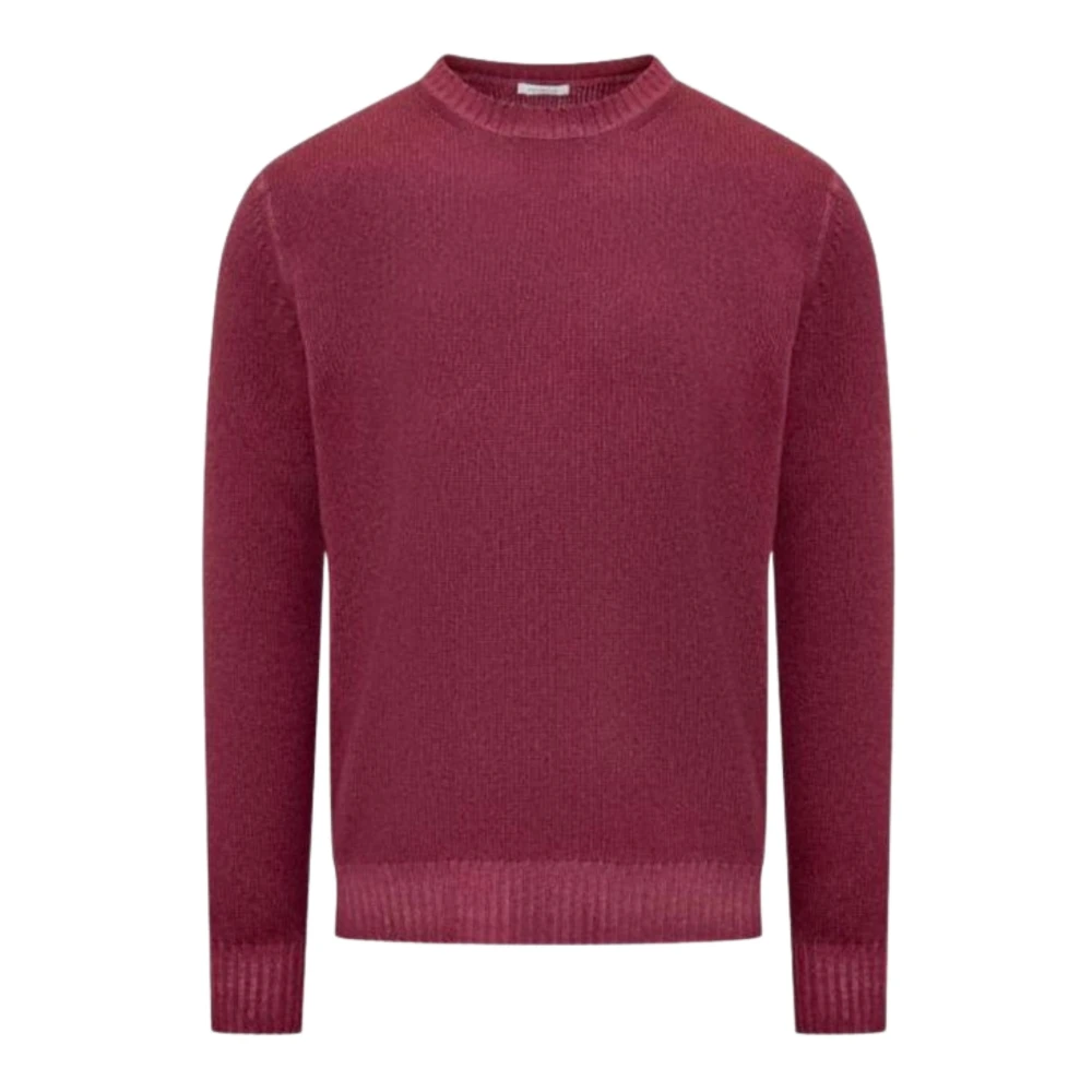 Malo Wollen trui met lange mouwen Purple Heren