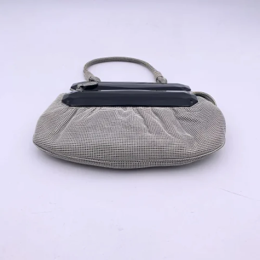 Fendi Vintage Pre-owned Leather handbags Gray Dames