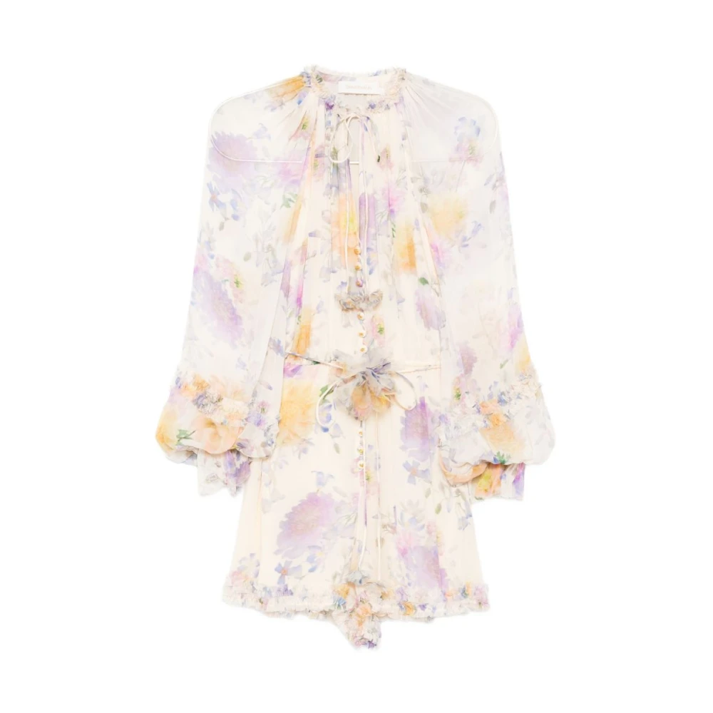 Zimmermann Women's Multicolor Dresses White - Short Dresses - M - Dresses