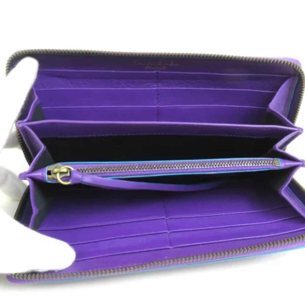 Balenciaga Vintage Pre-owned Leather wallets Purple Dames