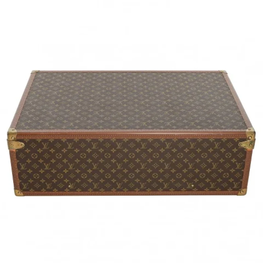 Louis Vuitton Vintage Bruine Stoffen Louis Vuitton Reistas Brown Dames