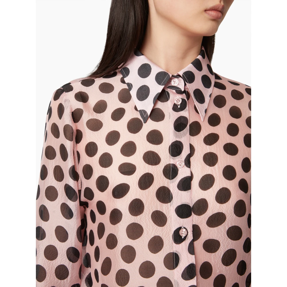 Nina Ricci Blouse MET Klok Multicolor Dames