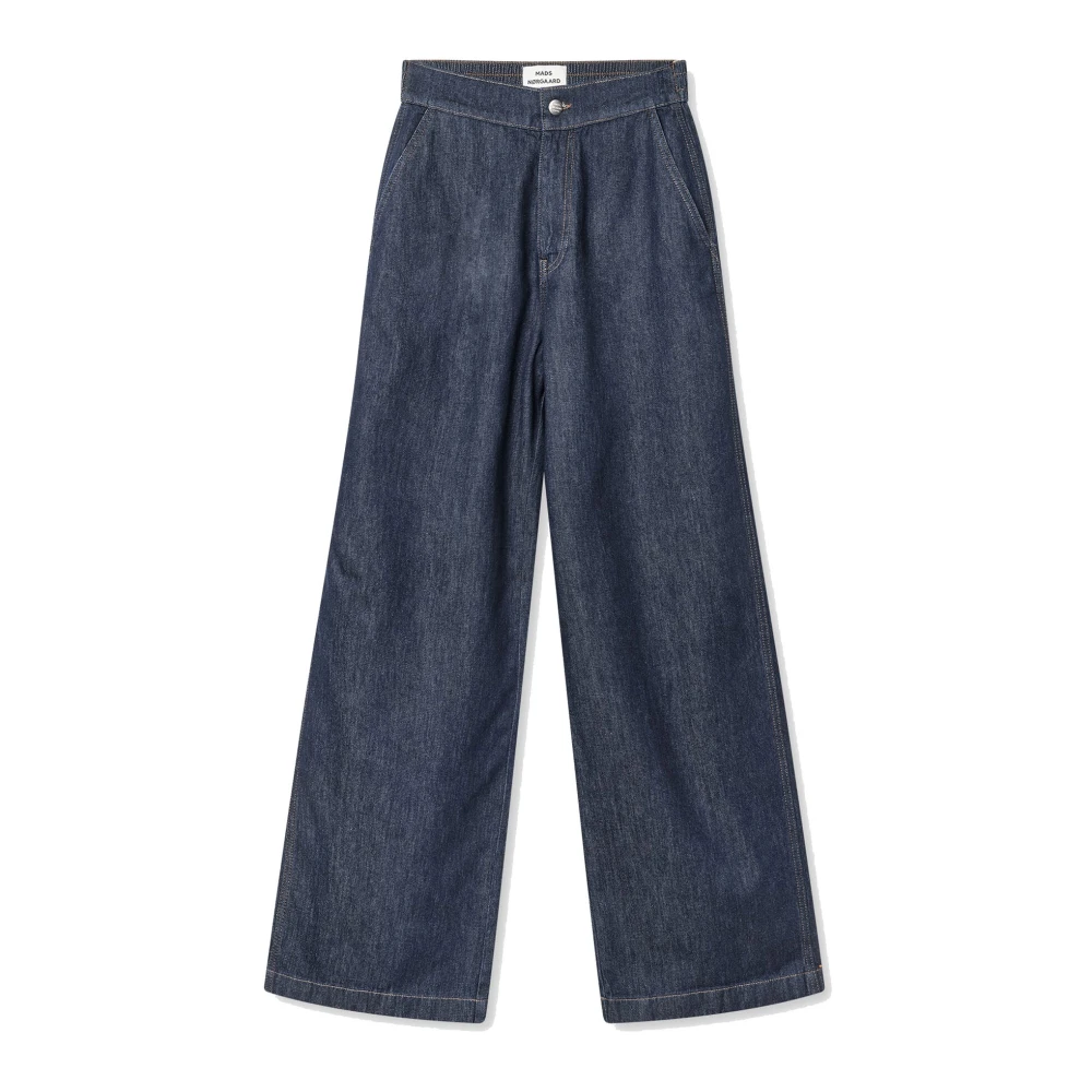 Mads Nørgaard Cosy Denim Sotem Broek Donker Indigo Blue Dames
