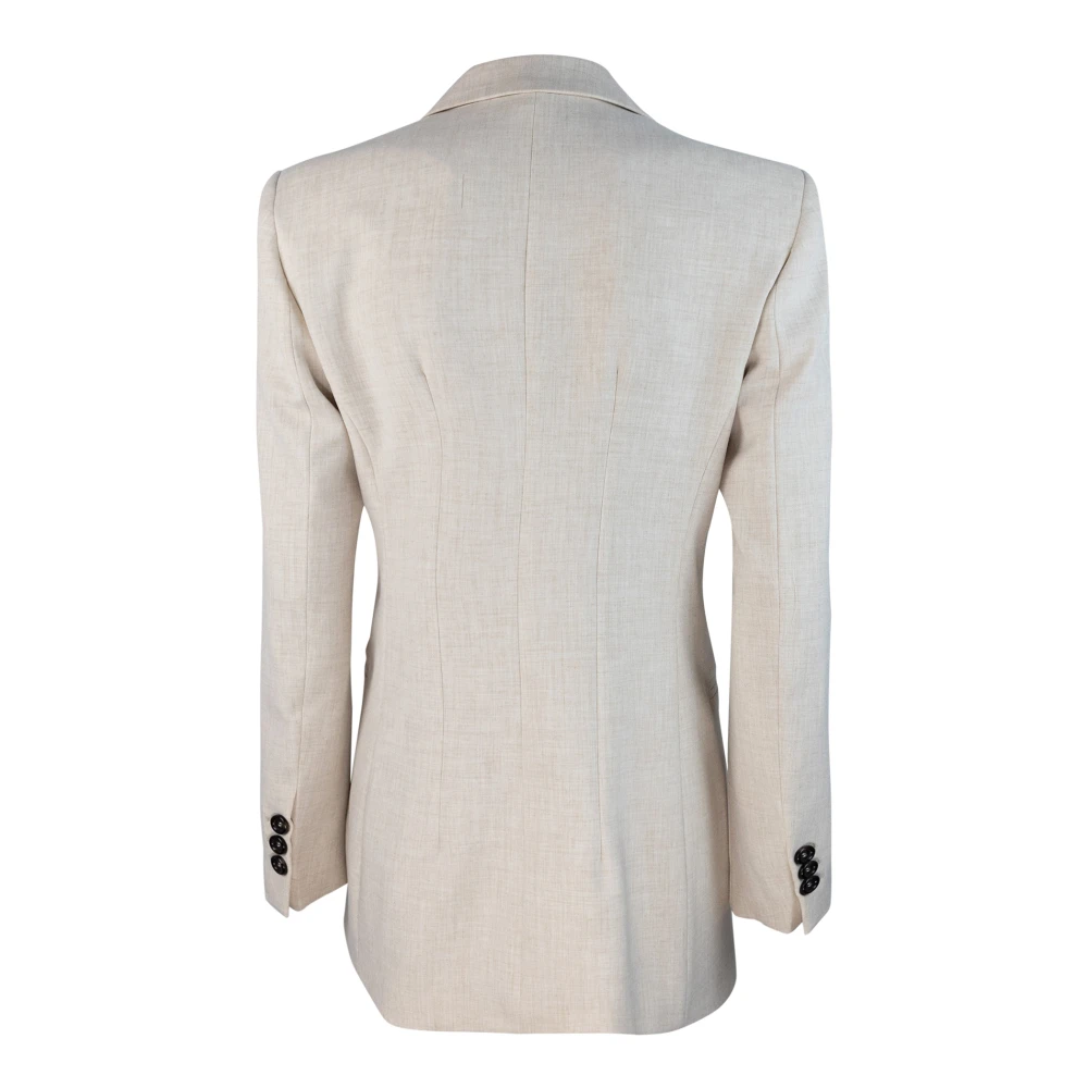 Liu Jo Double-breasted blazer met regular fit Beige Dames