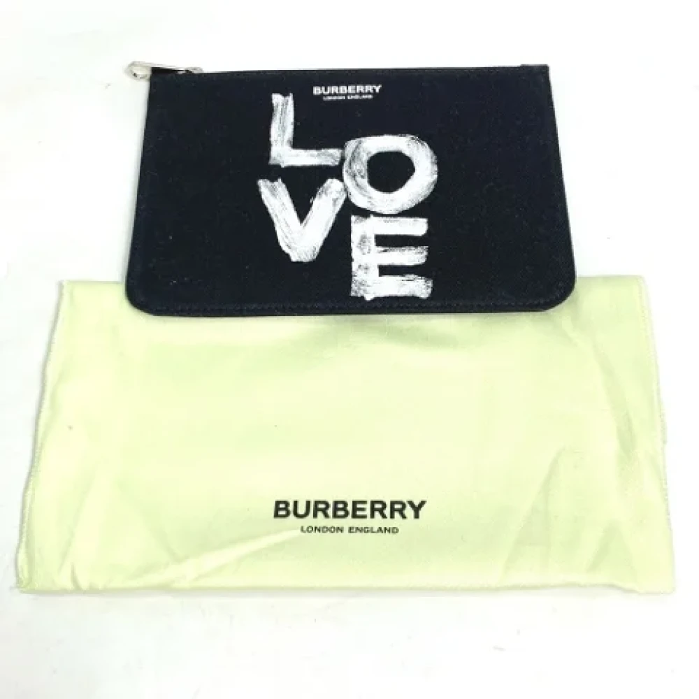 Burberry Vintage Pre-owned Canvas wallets Black Dames