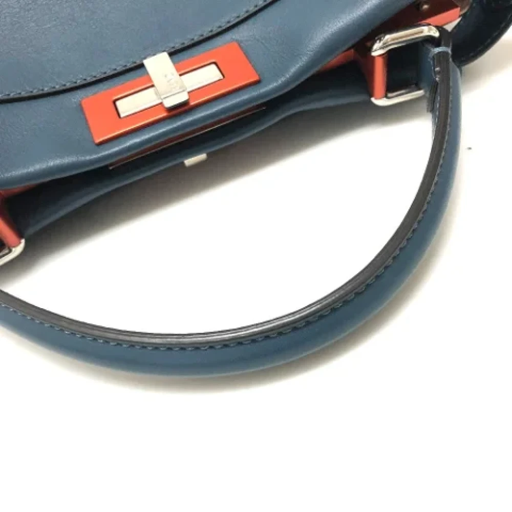 Fendi Vintage Pre-owned Leather fendi-bags Blue Dames
