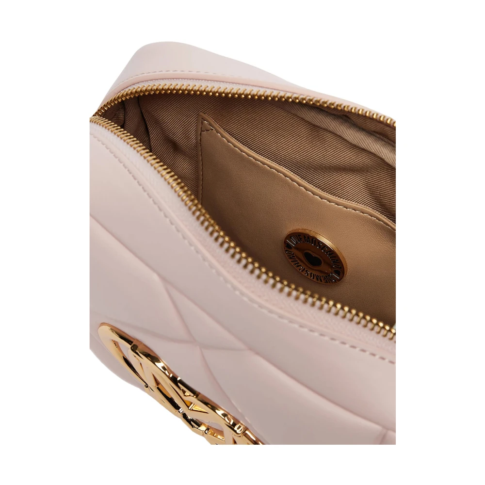 Moschino Roze Schoudertas met Gouden Details Pink Dames