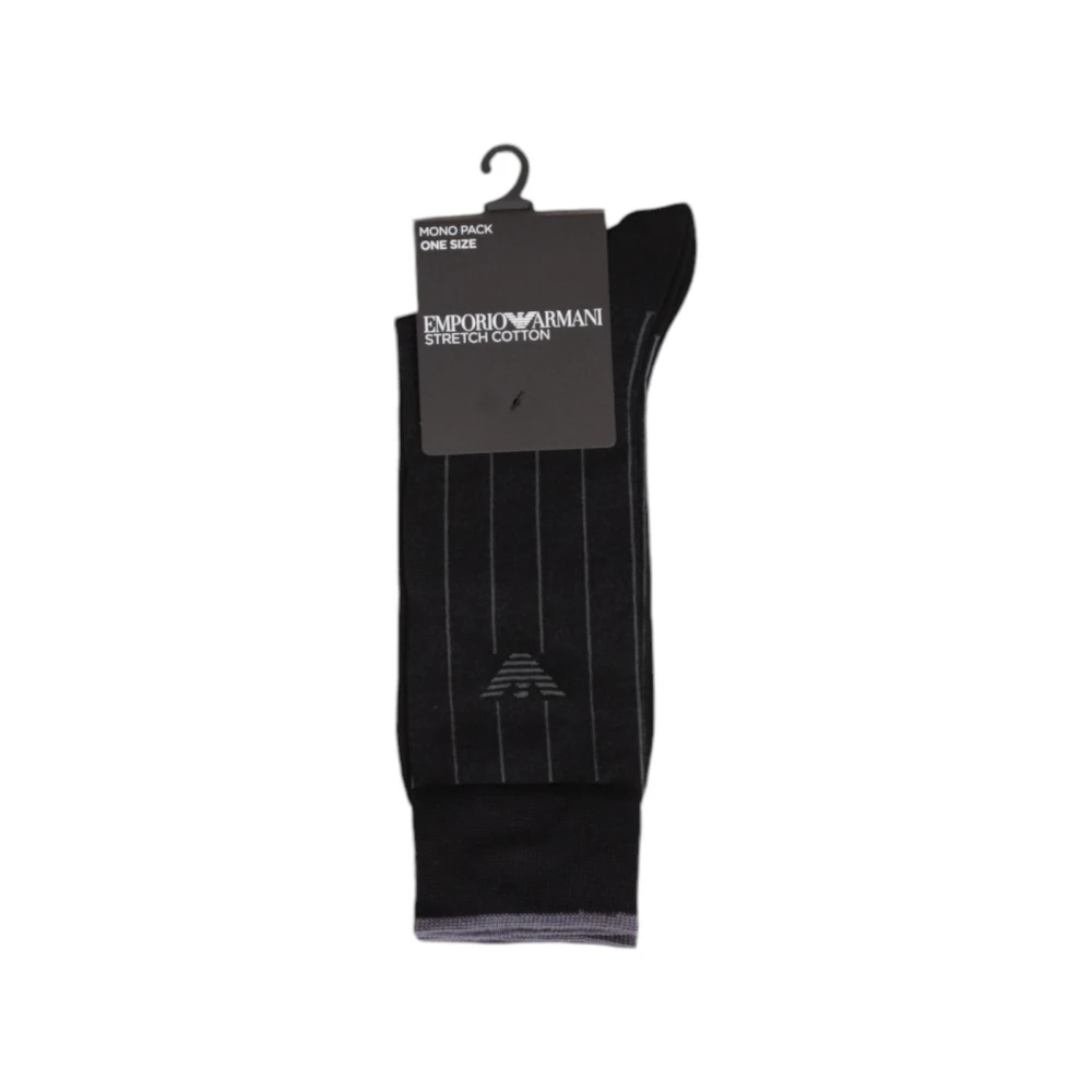 Emporio Armani Pinstripe Stijlvol Katoenmix Ondergoed Black Heren