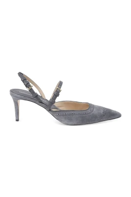 Slingback med Brogue-motiv