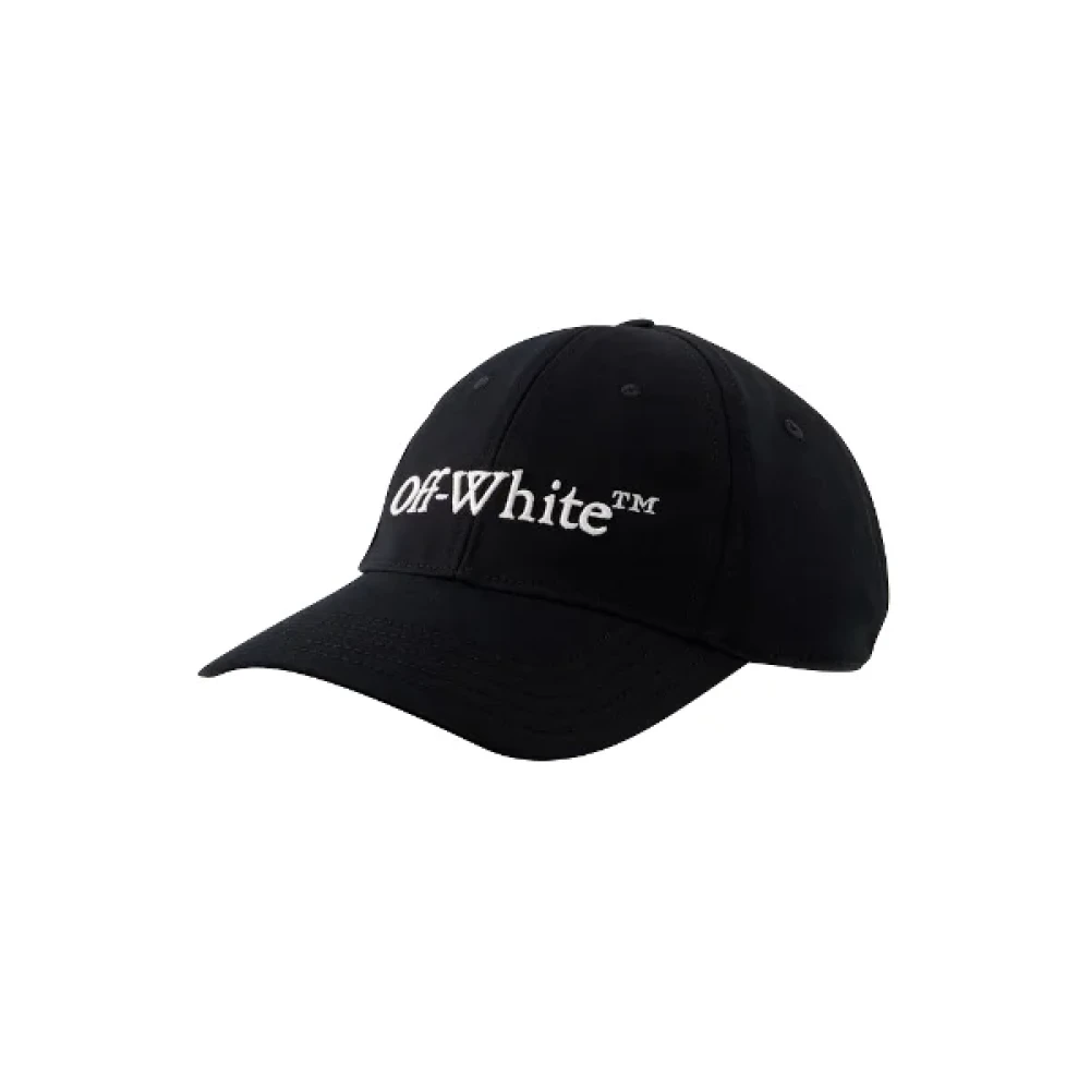 Off White Cotton hats Black Unisex