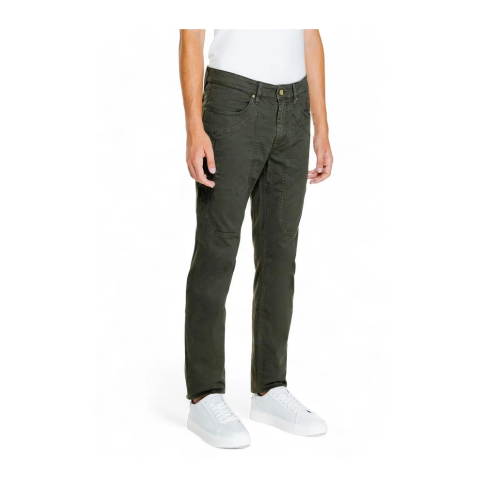 Jeckerson Groene Katoenmix Herenbroek Green Heren