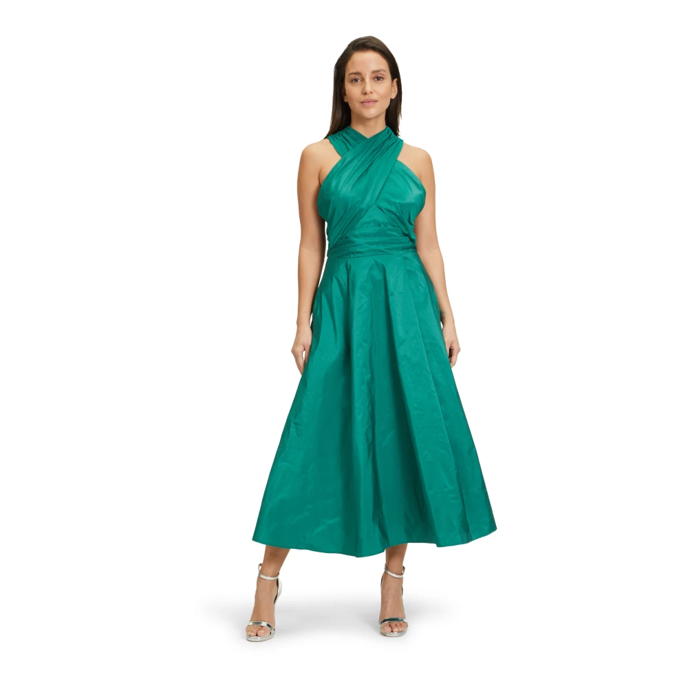 Vera Mont Elegant Cocktailjurk met Zakken Green Dames