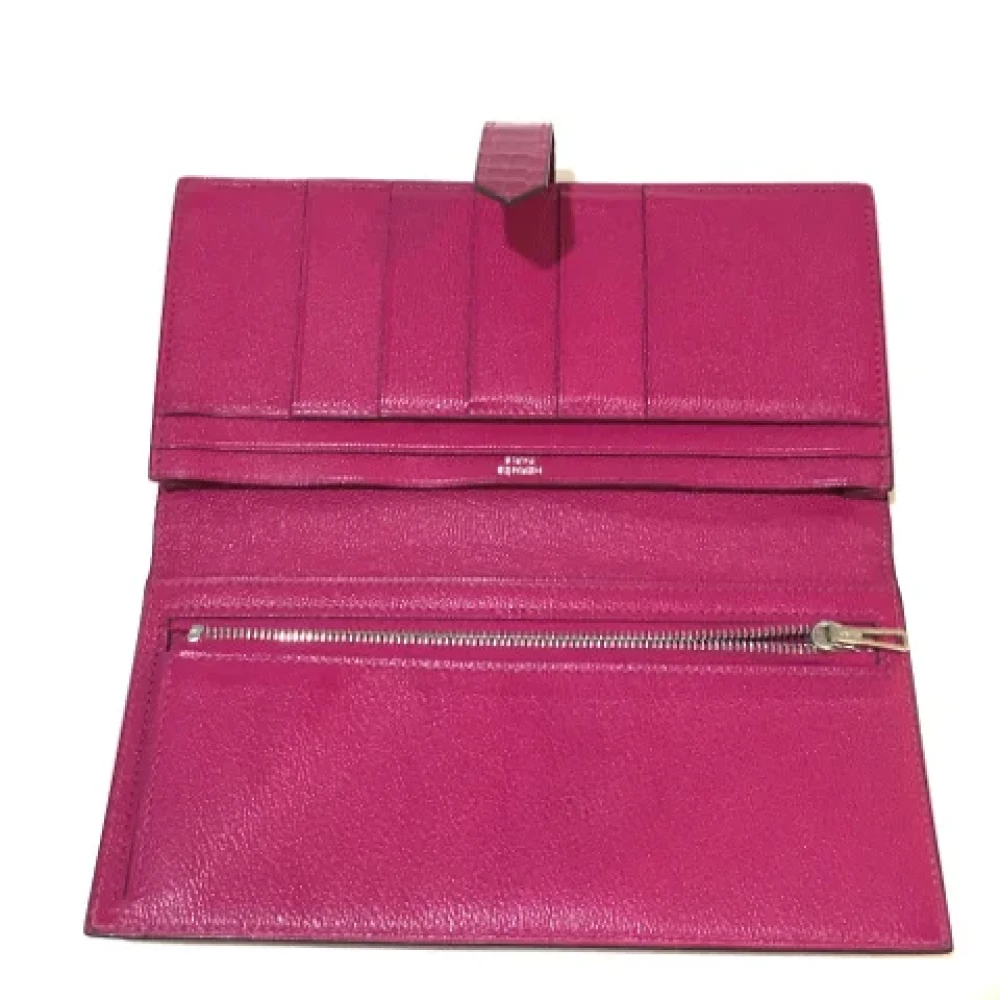 Hermès Vintage Pre-owned Fabric wallets Pink Dames