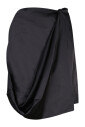 black-satin-skirt