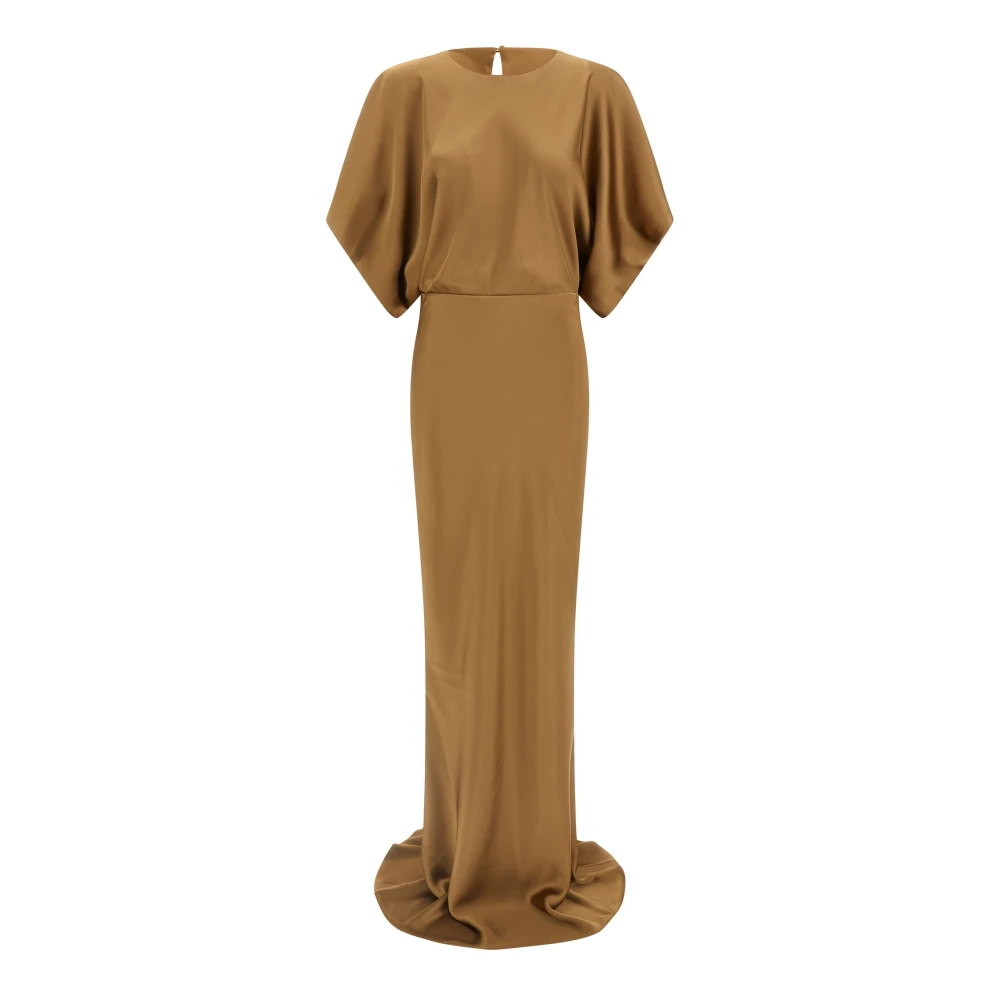 Norma Kamali Women's Beige Reverse Obie Gown
