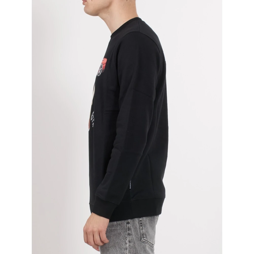 Baron Filou Zwarte Sweater Millionaire Club Regulier Black Heren