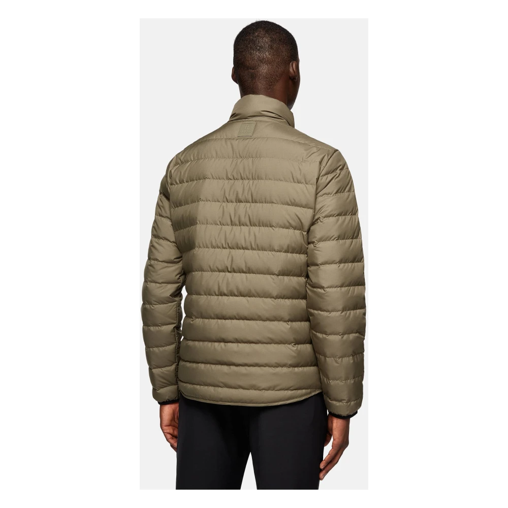 Boggi Milano Quilted Nylon Echt Dons Bomberjack Green Heren