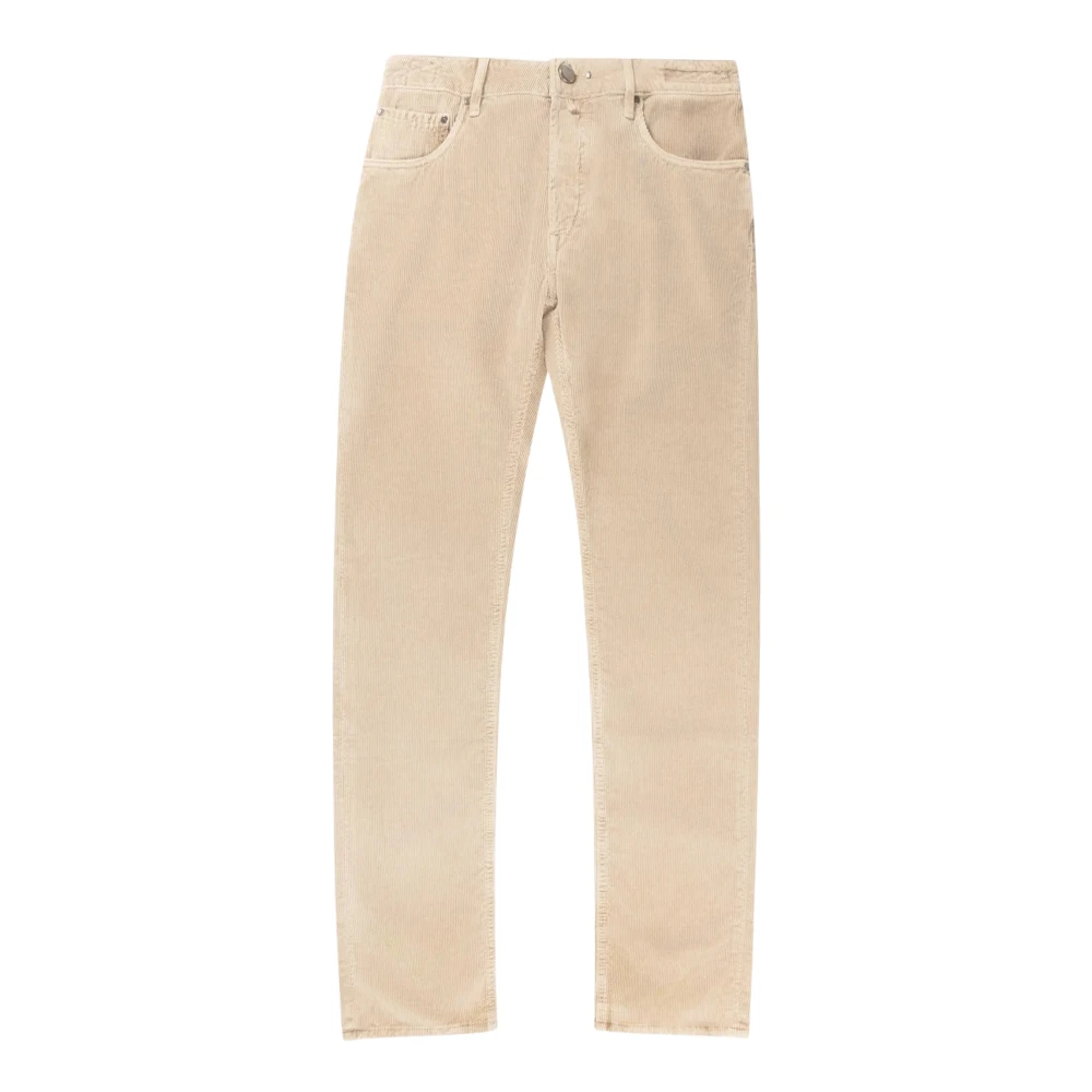 Hand Picked Hoge taille 5-pocket jeans moderne stijl Yellow Heren