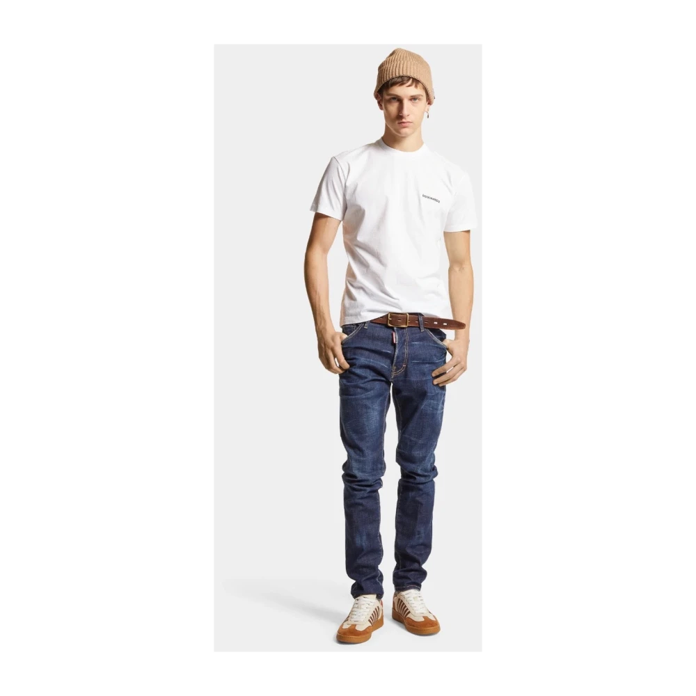 Dsquared2 Donkere Schone Was Coole Vent Jeans Blue Heren