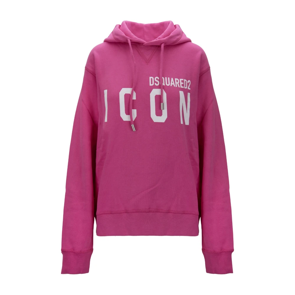 Dsquared2 Uomo Rosa - Felpa Con Cappuccio Laccio - Sweatshirts & Hoodies - Xl