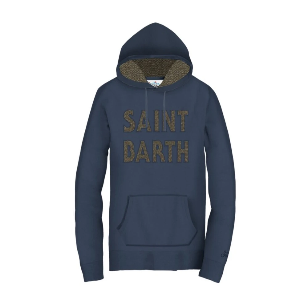 MC2 Saint Barth Fleece hoodie Blue Heren