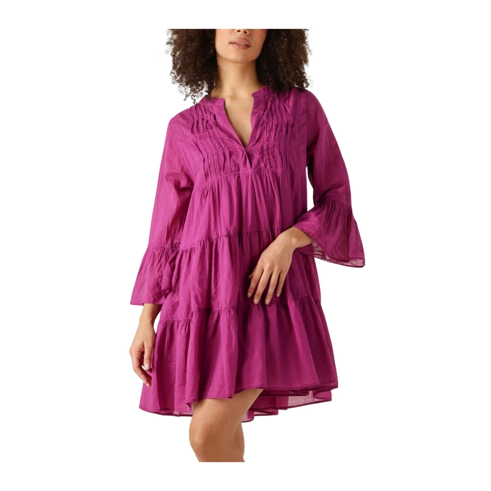 Devotion Paarse Neon Mini Jurk Pink Dames