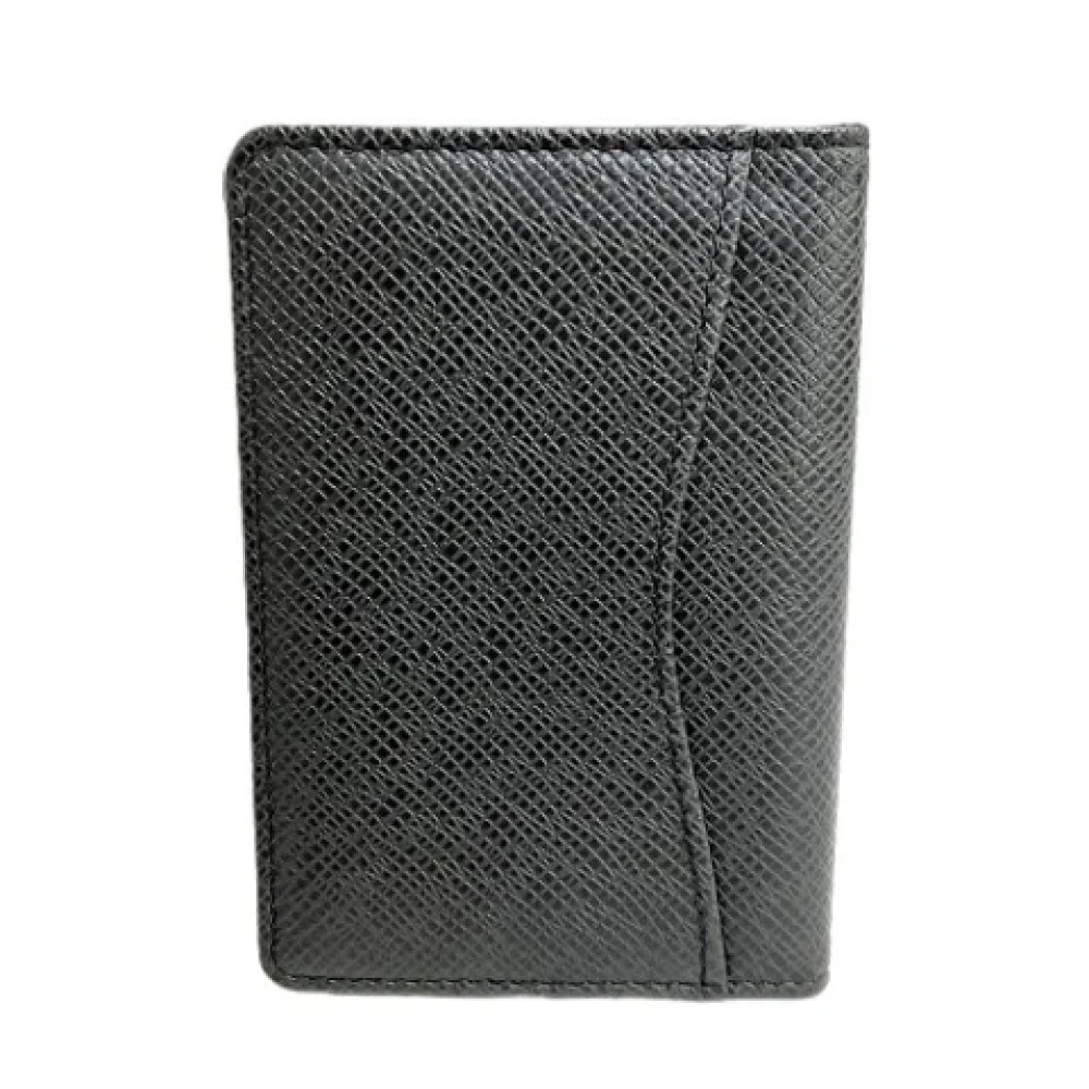 Louis Vuitton Vintage Pre-owned Leather wallets Black Heren