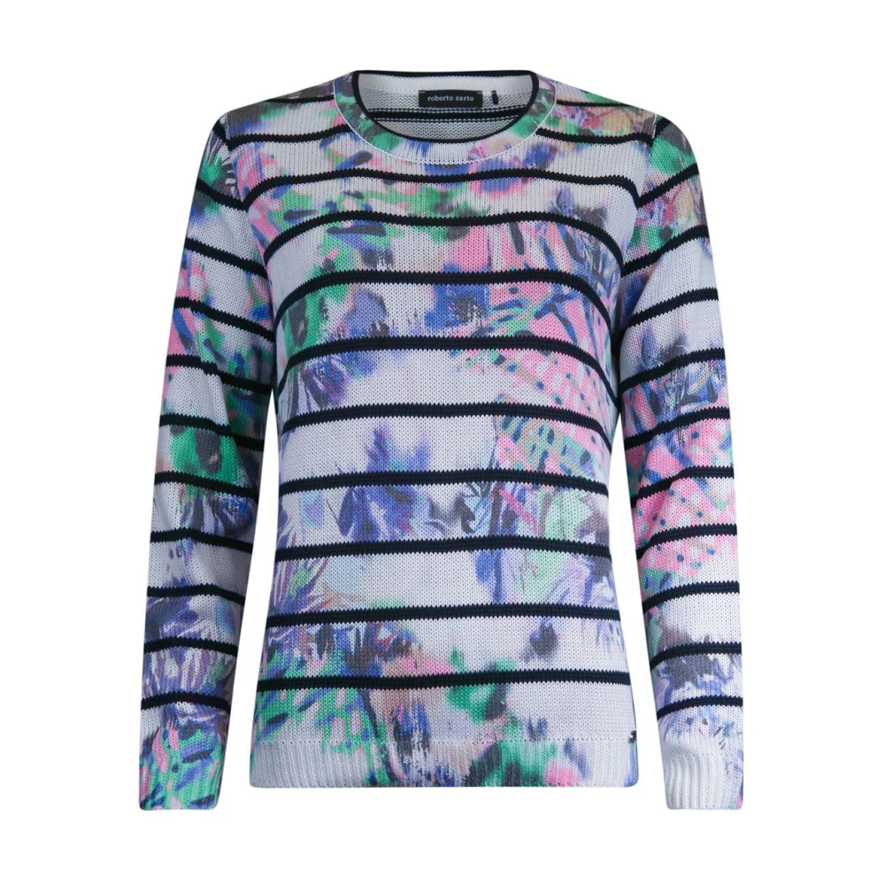 Roberto sarto Mix Print Trui met Lange Mouwen Multicolor Dames