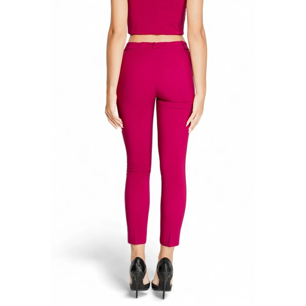 RINASCIMENTO Bordeaux Zip Button Herfst Winter Broek Red Dames