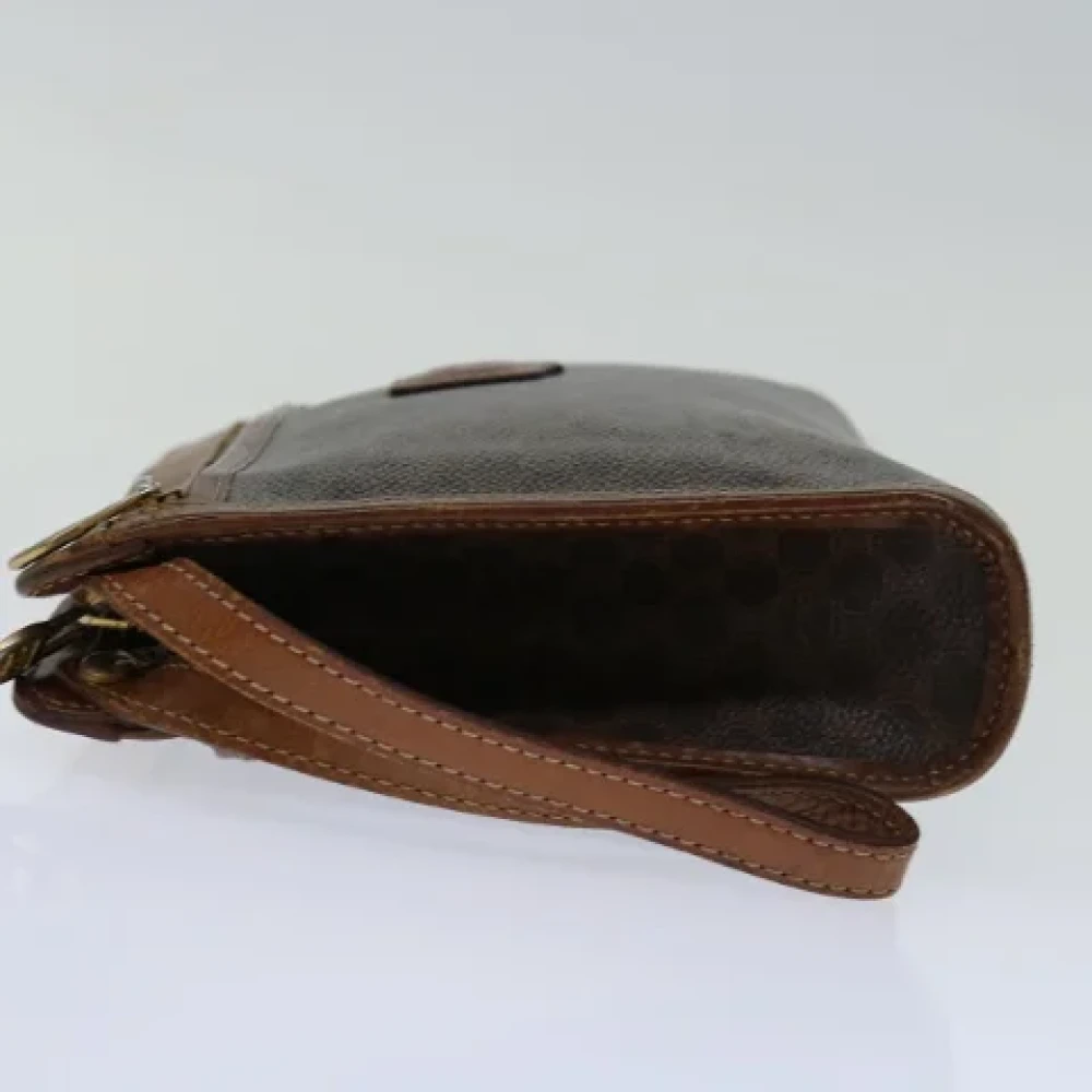 Celine Vintage Pre-owned Leather clutches Brown Dames