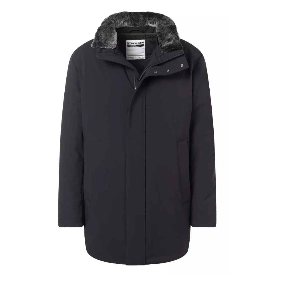 Strellson Herren Blau Jacke Mikrofaser Unifarben - Bild 4