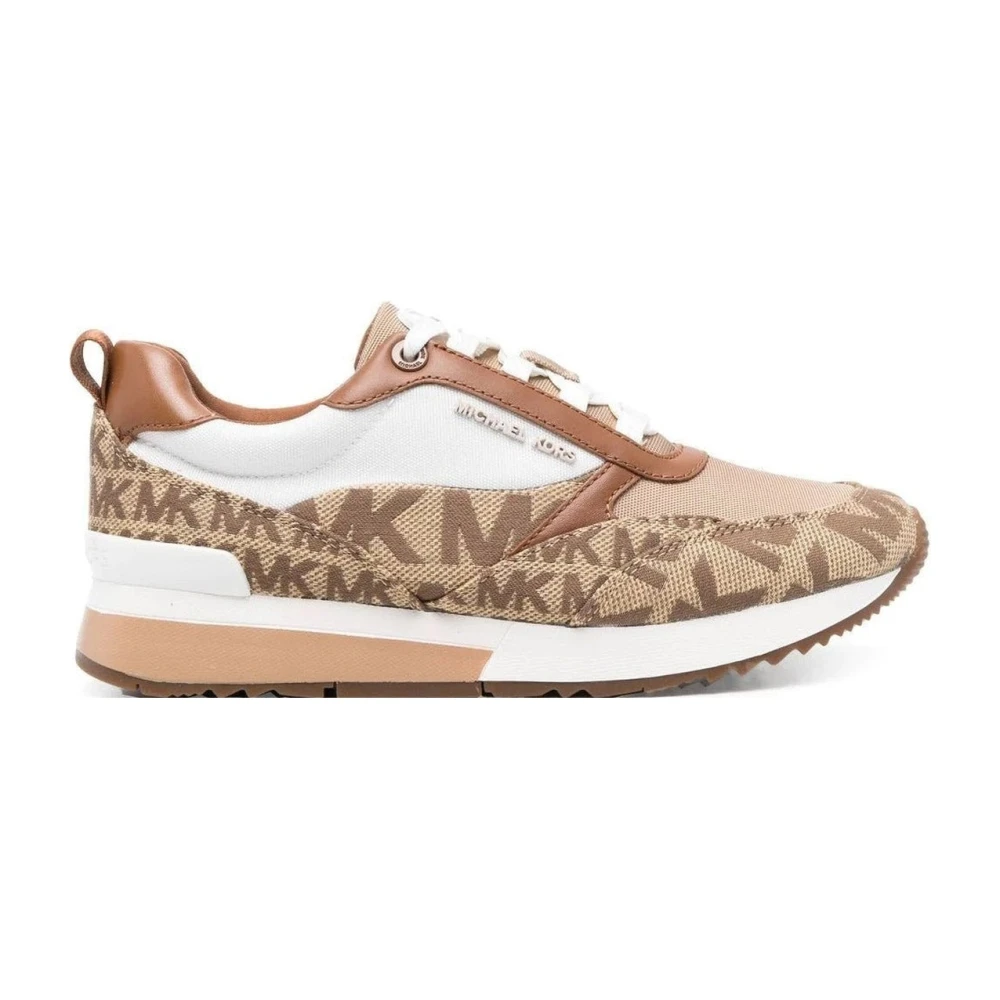 Michael Kors Women's Beige Sneakers, 3 Uk, Linen Trainers